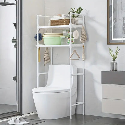 Multi-Layer Plastic Bathroom Storage Rack – Toilet Organizer