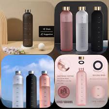 1L Time Marker Water Bottle - Saadiq.pk