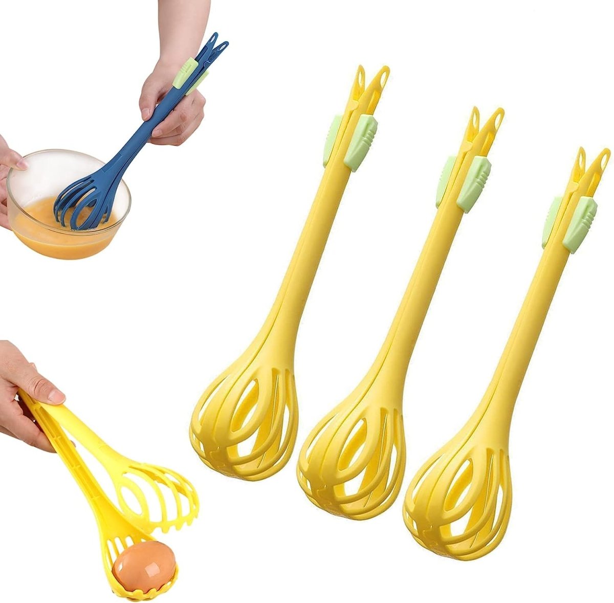2 - in - 1 Egg Beater & Food Clip – Multipurpose Kitchen Tool - Saadiq.pk