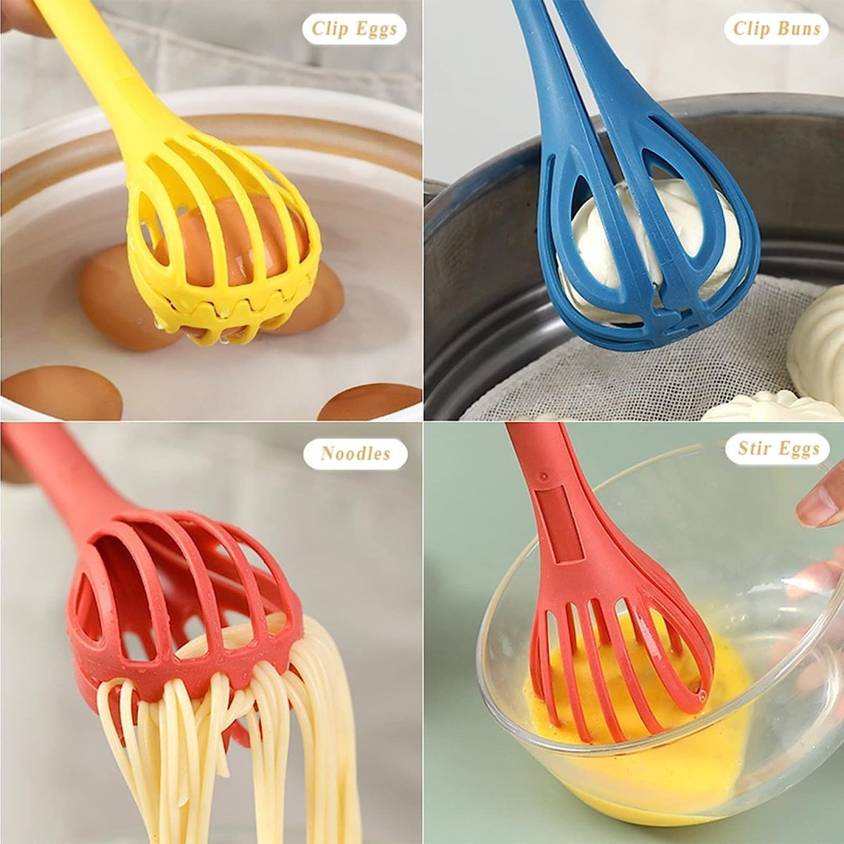 2 - in - 1 Egg Beater & Food Clip – Multipurpose Kitchen Tool - Saadiq.pk