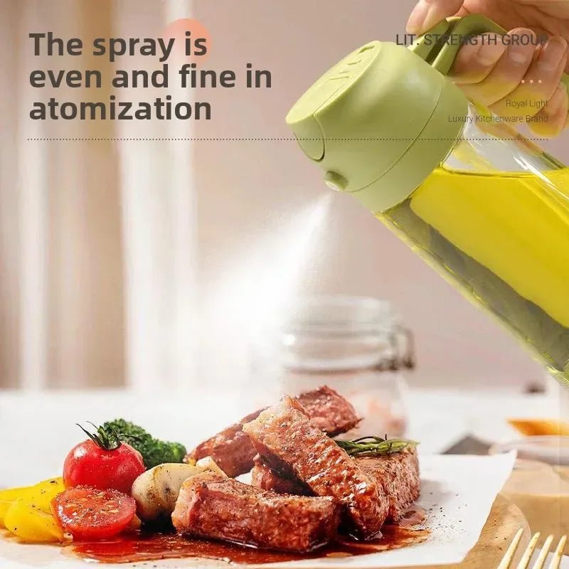 2 in 1 Leakproof Oil Dispenser Bottle for kitchen (500ML) - Saadiq.pk