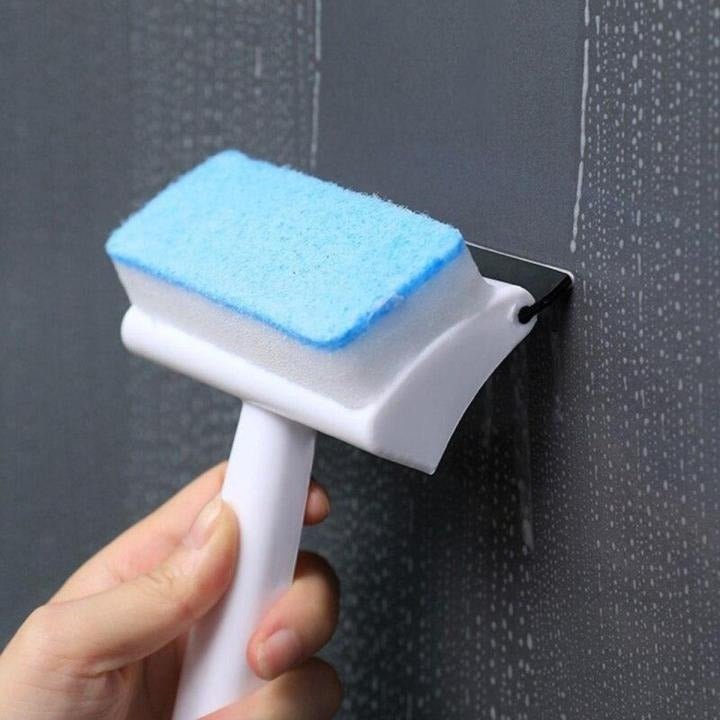 2 - in - 1 Window Cleaner Brush – Scrubber & Squeegee for Streak - Free Shine - Saadiq.pk