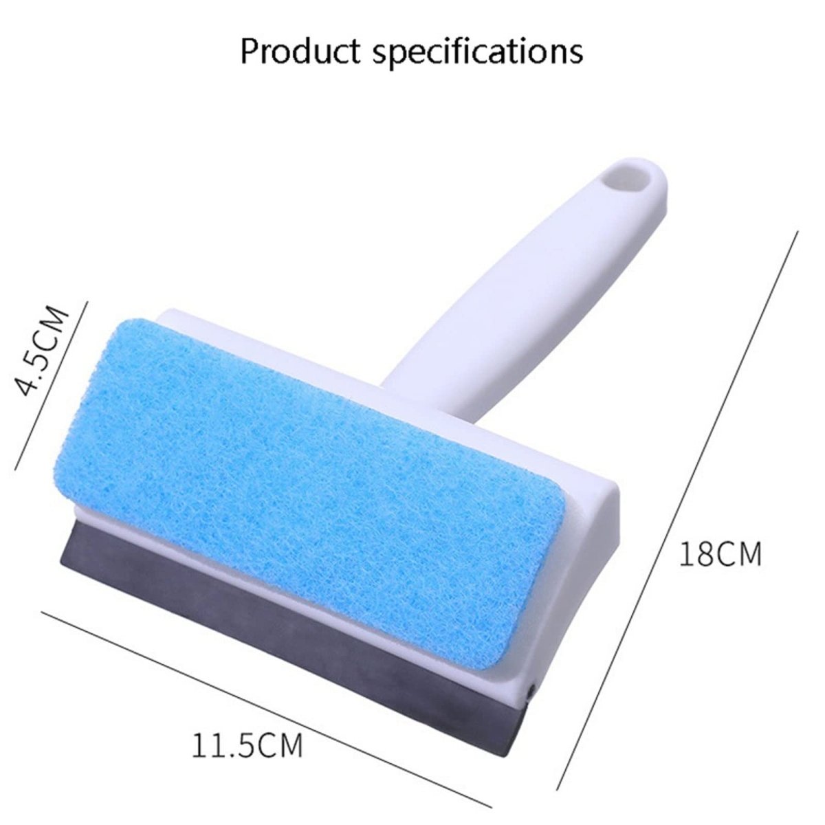 2 - in - 1 Window Cleaner Brush – Scrubber & Squeegee for Streak - Free Shine - Saadiq.pk