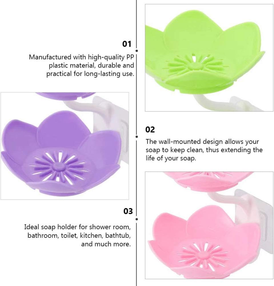 2 Layers Plastic Lotus Drain Soap Holder – Durable & Hygienic Soap Dish - Saadiq.pk