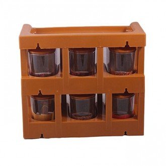 2 - Tier Spice Rack with 6 Jars – Master Chef Kitchen Organizer - Saadiq.pk