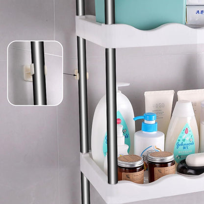 2 Tier Toilet Storage Rack Caamoad Shelf Stainless Steel - Saadiq.pk
