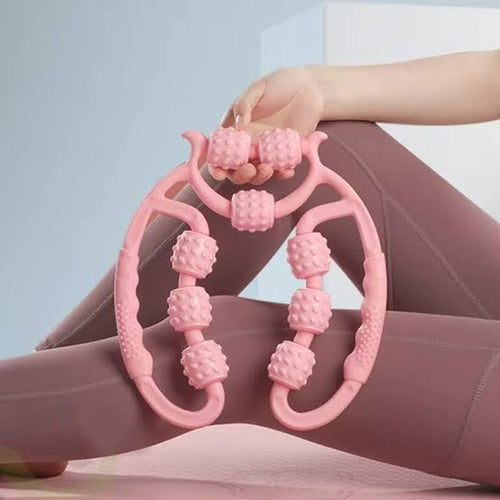 24‑Wheel Calf & Leg Muscle Relaxer | Manual Roller Massager for Pain Relief & Recovery - Saadiq.pk