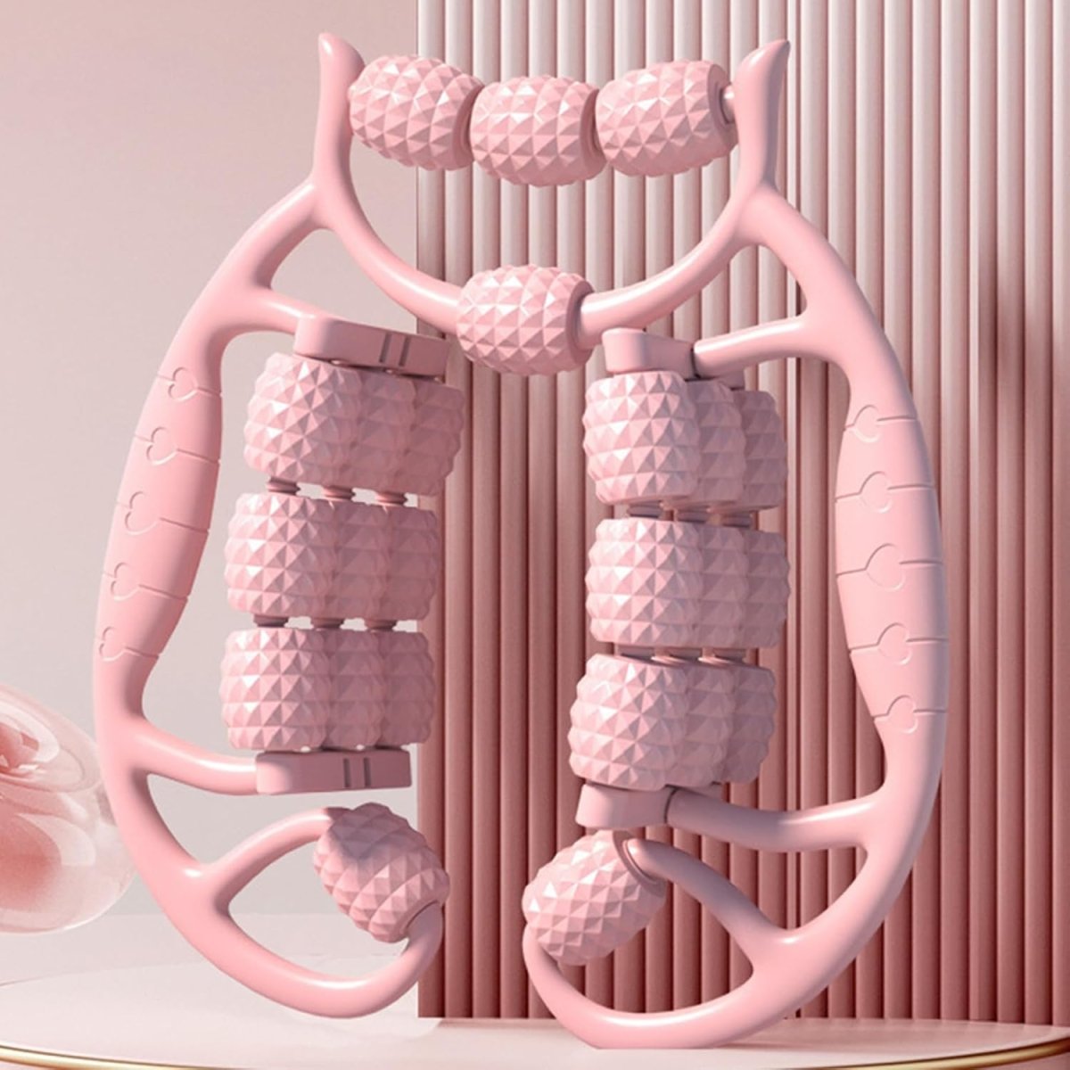 24‑Wheel Calf & Leg Muscle Relaxer | Manual Roller Massager for Pain Relief & Recovery - Saadiq.pk