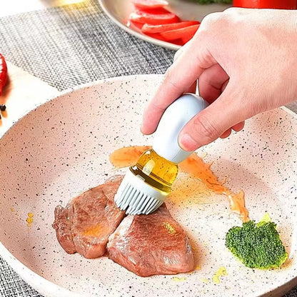 Multi-Functional Oil Dispenser Bottle with Silicone Brush