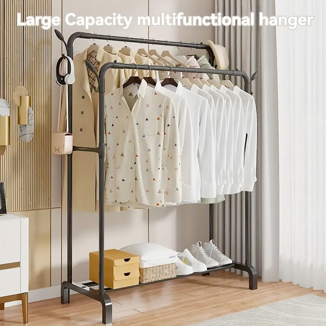 Double Pole Metal Cloth Stand By Matrix
