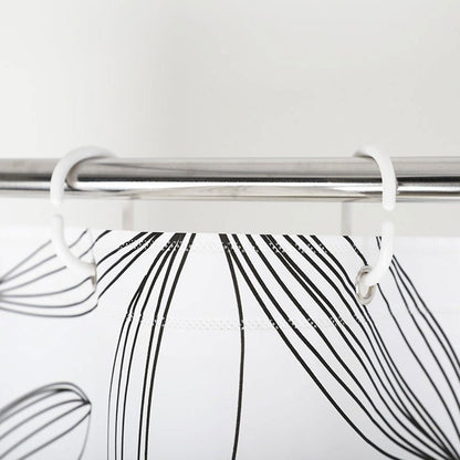 Leaf Shower Curtain – Waterproof Fabric, Nature-Inspired Bathroom Decor