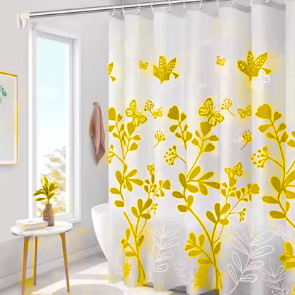 Butterfly Shower Curtain – Colorful Bathroom Decor, Waterproof Polyester