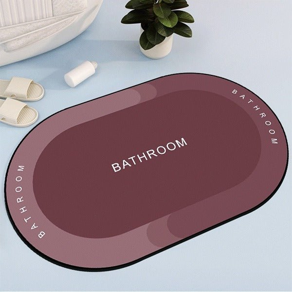 2PC Anti‑Slip Bathroom Mat – Fast‑Drying, Water‑Absorbent Floor Mat (Large 2.25 x 1.5 ft) - Saadiq.pk