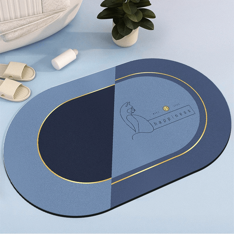 non slip bathroom floor mat rubber backing