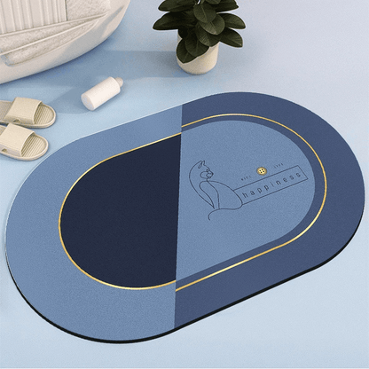 non slip bathroom floor mat rubber backing