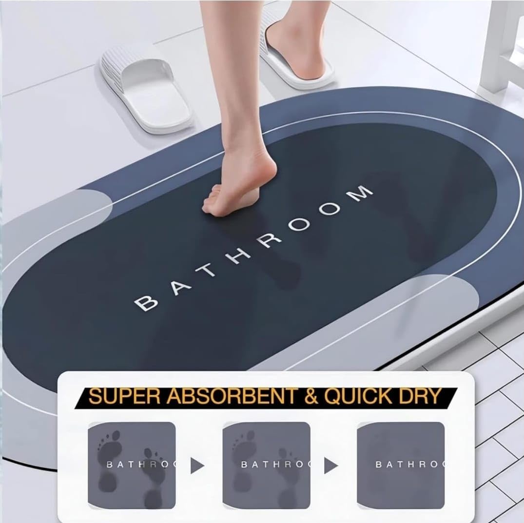 modern bathroom floor mat quick drying