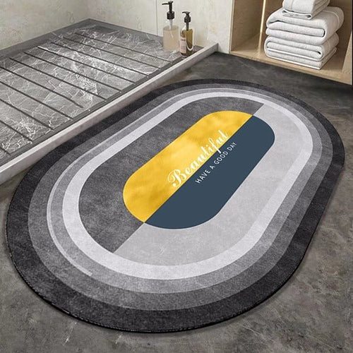 2PC Anti‑Slip Bathroom Mat – Fast‑Drying, Water‑Absorbent Floor Mat (Large 2.25 x 1.5 ft) - Saadiq.pk