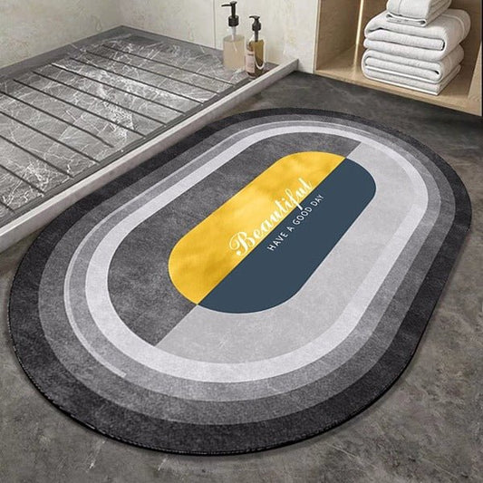 2PC Anti‑Slip Bathroom Mat – Fast‑Drying, Water‑Absorbent Floor Mat (Large 2.25 x 1.5 ft) - Saadiq.pk