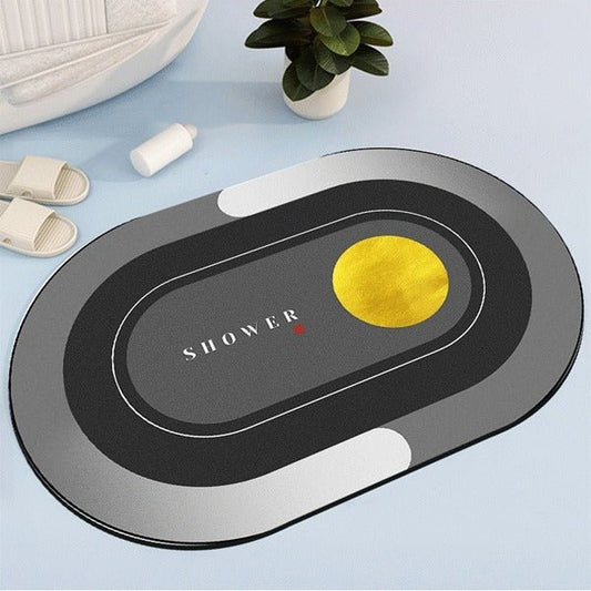 2PC Anti‑Slip Bathroom Mat – Fast‑Drying, Water‑Absorbent Floor Mat (Large 2.25 x 1.5 ft) - Saadiq.pk