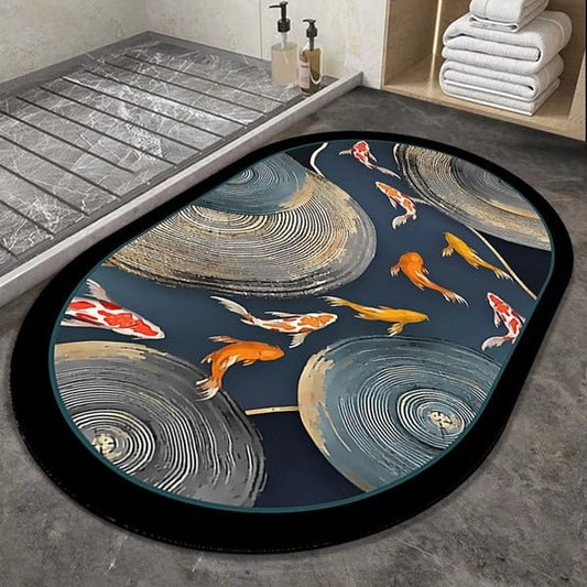 2PC Anti‑Slip Bathroom Mat – Fast‑Drying, Water‑Absorbent Floor Mat (Large 2.25 x 1.5 ft) - Saadiq.pk