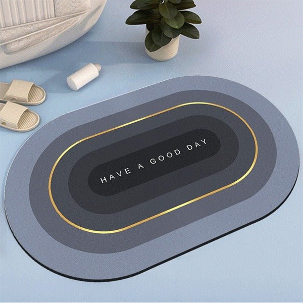 2PC Anti‑Slip Bathroom Mat – Fast‑Drying, Water‑Absorbent Floor Mat (Large 2.25 x 1.5 ft) - Saadiq.pk