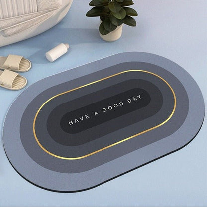 2PC Anti‑Slip Bathroom Mat – Fast‑Drying, Water‑Absorbent Floor Mat (Large 2.25 x 1.5 ft) - Saadiq.pk