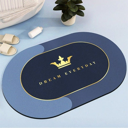 2PC Anti‑Slip Bathroom Mat – Fast‑Drying, Water‑Absorbent Floor Mat (Large 2.25 x 1.5 ft) - Saadiq.pk