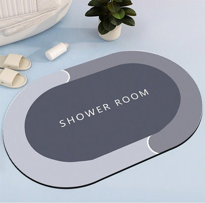 2PC Anti‑Slip Bathroom Mat – Fast‑Drying, Water‑Absorbent Floor Mat (Large 2.25 x 1.5 ft) - Saadiq.pk