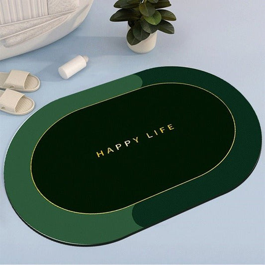 2PC Anti‑Slip Bathroom Mat – Fast‑Drying, Water‑Absorbent Floor Mat (Large 2.25 x 1.5 ft) - Saadiq.pk