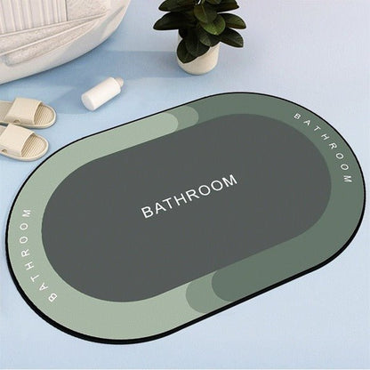 2PC Anti‑Slip Bathroom Mat – Fast‑Drying, Water‑Absorbent Floor Mat (Large 2.25 x 1.5 ft) - Saadiq.pk