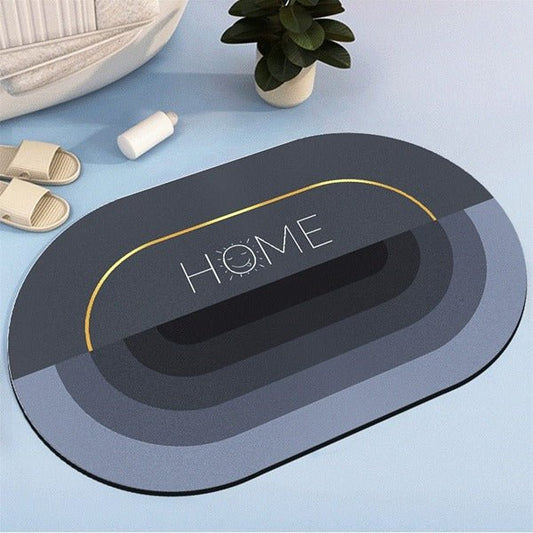 2PC Anti‑Slip Bathroom Mat – Fast‑Drying, Water‑Absorbent Floor Mat (Large 2.25 x 1.5 ft) - Saadiq.pk