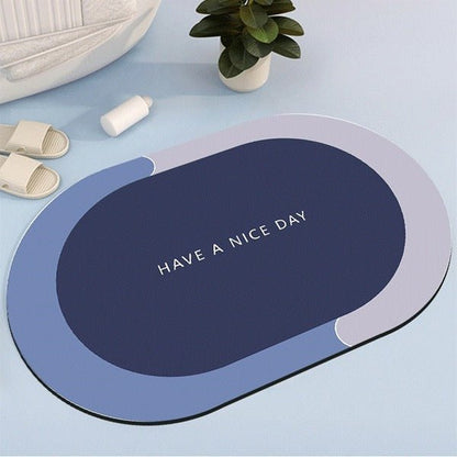 2PC Anti‑Slip Bathroom Mat – Fast‑Drying, Water‑Absorbent Floor Mat (Large 2.25 x 1.5 ft) - Saadiq.pk