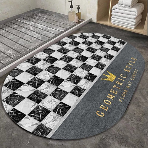 2PC Anti‑Slip Bathroom Mat – Fast‑Drying, Water‑Absorbent Floor Mat (Large 2.25 x 1.5 ft) - Saadiq.pk