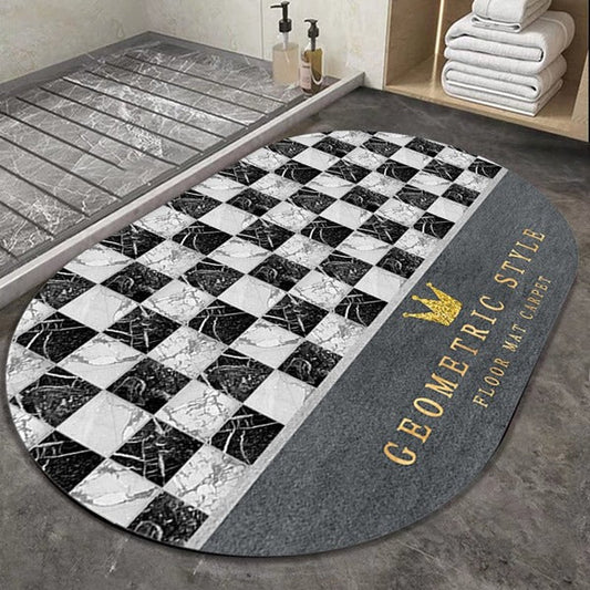 2PC Anti‑Slip Bathroom Mat – Fast‑Drying, Water‑Absorbent Floor Mat (Large 2.25 x 1.5 ft) - Saadiq.pk