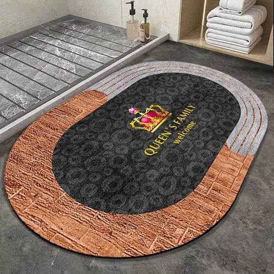 2PC Anti‑Slip Bathroom Mat – Fast‑Drying, Water‑Absorbent Floor Mat (Large 2.25 x 1.5 ft) - Saadiq.pk