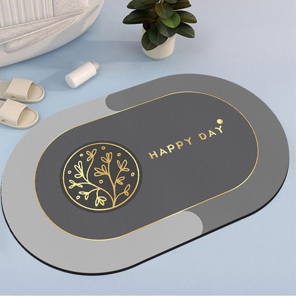 2PC Anti‑Slip Bathroom Mat – Fast‑Drying, Water‑Absorbent Floor Mat (Large 2.25 x 1.5 ft) - Saadiq.pk