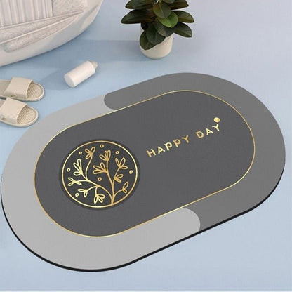 2PC Anti‑Slip Bathroom Mat – Fast‑Drying, Water‑Absorbent Floor Mat (Large 2.25 x 1.5 ft) - Saadiq.pk