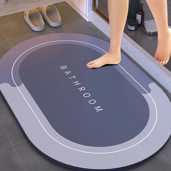 2PC Anti‑Slip Bathroom Mat – Fast‑Drying, Water‑Absorbent Floor Mat (Large 2.25 x 1.5 ft) - Saadiq.pk