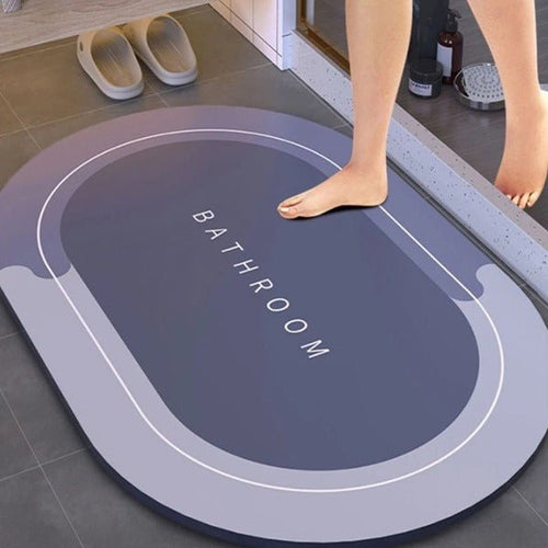 2PC Anti‑Slip Bathroom Mat – Fast‑Drying, Water‑Absorbent Floor Mat (Large 2.25 x 1.5 ft) - Saadiq.pk