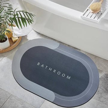 2PC Anti‑Slip Bathroom Mat – Fast‑Drying, Water‑Absorbent Floor Mat (Large 2.25 x 1.5 ft) - Saadiq.pk