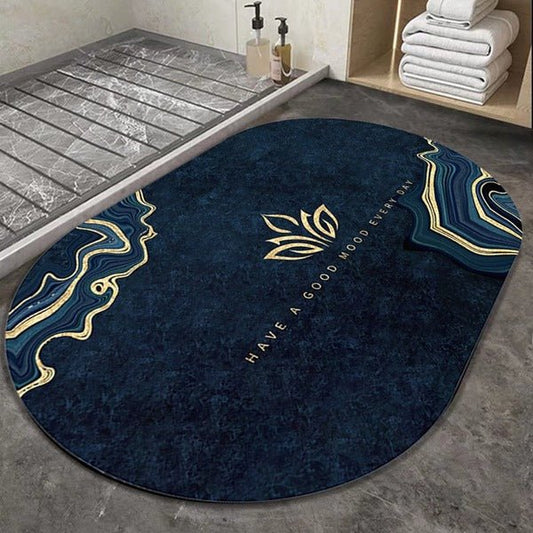 2PC Anti‑Slip Bathroom Mat – Fast‑Drying, Water‑Absorbent Floor Mat (Large 2.25 x 1.5 ft) - Saadiq.pk