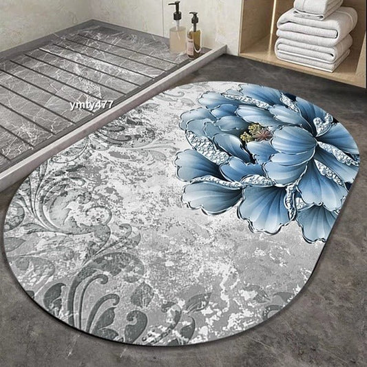 2PC Anti‑Slip Bathroom Mat – Fast‑Drying, Water‑Absorbent Floor Mat (Large 2.25 x 1.5 ft) - Saadiq.pk