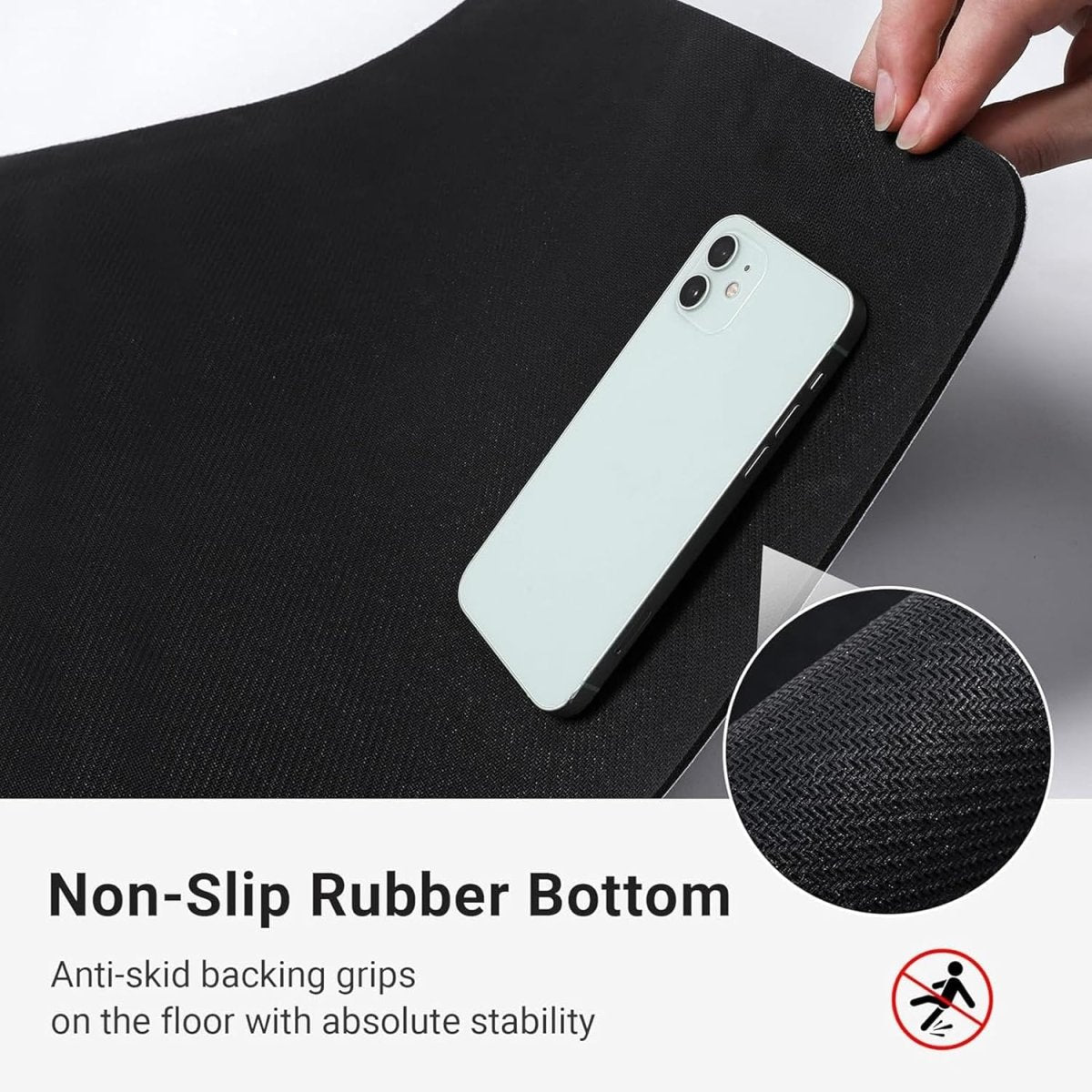 2PC Anti‑Slip Design Bathroom Mat – Fast‑Drying, Water‑Absorbent Floor Mat – Large Square - Saadiq.pk