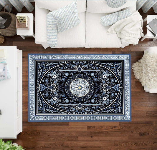 2PC Anti‑Slip Design Bathroom Mat – Fast‑Drying, Water‑Absorbent Floor Mat – Large Square - Saadiq.pk