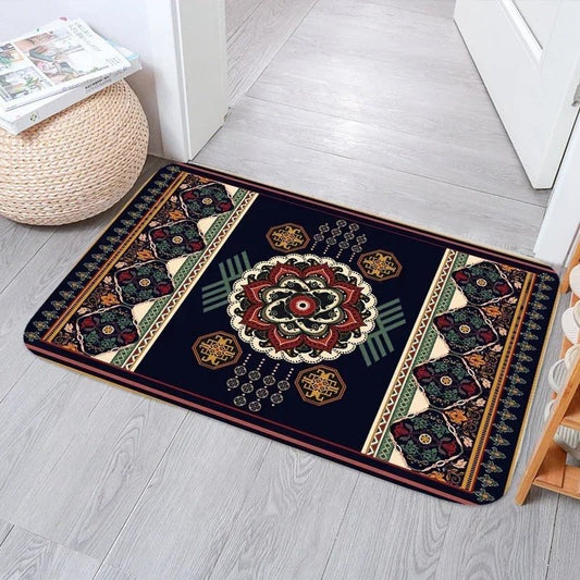 2PC Anti‑Slip Design Bathroom Mat – Fast‑Drying, Water‑Absorbent Floor Mat – Large Square - Saadiq.pk