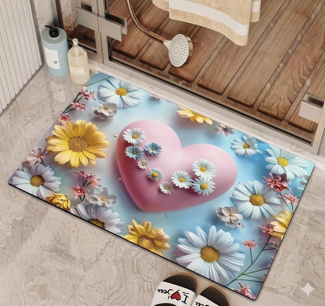 2PC Anti‑Slip Design Bathroom Mat – Fast‑Drying, Water‑Absorbent Floor Mat – Large Square (Copy) (Copy) (Copy) (Copy) (Copy) (Copy) - Saadiq.pk