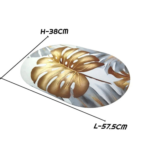 2PC Anti‑Slip Flower Design Bathroom Mat – Fast‑Drying, Water‑Absorbent Floor Mat – Large Square - Saadiq.pk