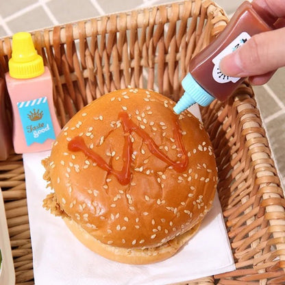 2Pcs Squeeze Sauce Bottles for Bento Lunch Box – Refillable Ketchup & Honey Dispenser - Saadiq.pk