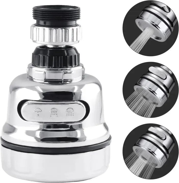 3 Mode Faucet Tap – Adjustable Kitchen Sink Water Saving Nozzle - Saadiq.pk