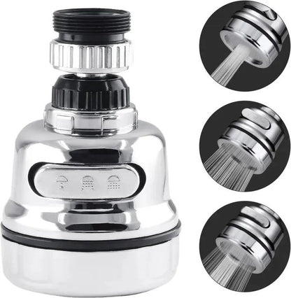 3 Mode Faucet Tap – Adjustable Kitchen Sink Water Saving Nozzle - Saadiq.pk